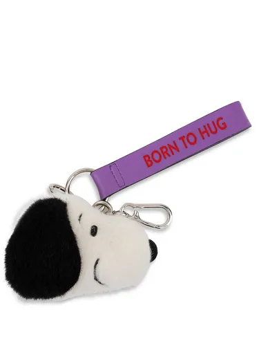 Bon Ton Toys x Peanuts - Snoopy Fuzzy Bag Charm 8 cm - Süßer Schlüsselanhänger im Snoopy-Design, aus hochwertigem Polyester gefertigt. Perfekt, um Ihre Taschen zu personalisieren und einen Hauch von Nostalgie zu verleihen.