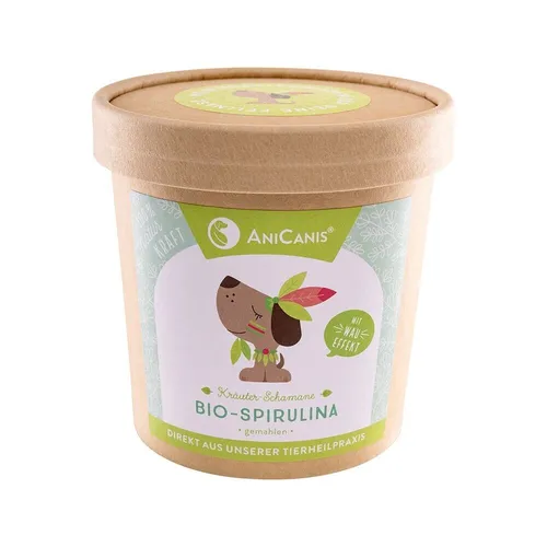 AniCanis Bio Spirulina für Hunde | Pulver - Immunsystem, Darm, Haut & Fell, 150g