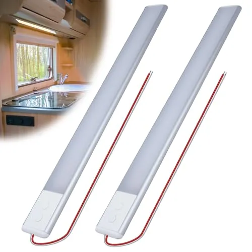 Stück Led Lampen Wohnmobil, Dimmbar und Energiesparend - Innenbeleuchtung für Wohnmobile mit Memory-Schalter und 168 LEDs für anpassbare Helligkeit und Farbtemperatur – perfekte Beleuchtung für jede Stimmung!