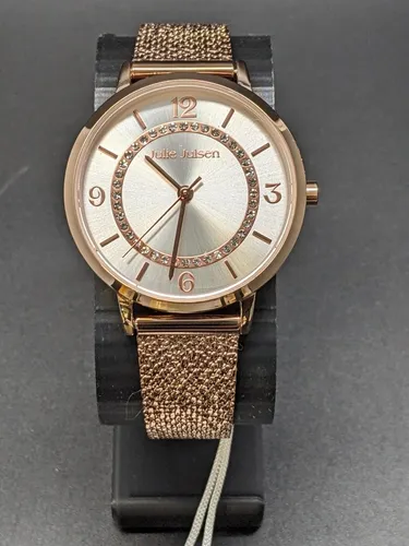 Julie Julsen JJW1027YGME2 Damen Armbanduhr Wasserdicht 32 mm Gold/ Weiß