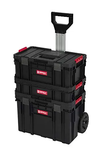 Kreher Werkstattwagen Q-Brick - Mobiler Alleskönner für Ihre Werkstatt - Robuster, bruchsicherer Werkstattwagen mit 38 Litern Fassungsvermögen, modular erweiterbar und ideal für Heimwerker sowie Profi-Handwerker. Flexibles System für maximale Ordnung und Effizienz.