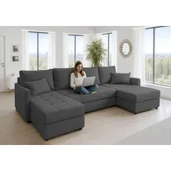 AX Living Wohnlandschaft 7-Sitzer, Anthrazit von AX Living