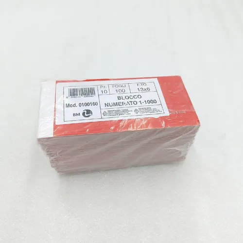 BM BeMore Mod 9 0100160 10 nummerierte Blöcke 1 1000 Format 13 cm x 6 cm liniert