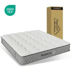 Flieks Kaltschaummatratze 140x200cm - 7-Zonen für optimalen Schlafkomfort - Kaltschaummatratze mit 7-Zonen-Taschenfederkern, mittelfest (H3) für individuelle Körperanpassung und hervorragendes Schlafklima, ideal für schwitzende Personen.