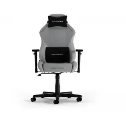 DXRacer DRIFTING L Gaming Stuhl grau - Drehstuhl mit 135° Neigungswinkel, stabiler Stahlrahmen und bequemen Stoffbezug, ideal für lange Gaming-Sessions und ergonomischen Komfort.