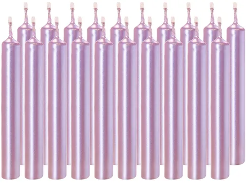 BRUBAKER Spitzkerze 20er Pack Geburtstagskerzen 9,5 cm - Geburtstag Spitzkerzen (für Geburtstag, Magie, Rituale, 20-tlg., oder Partydekoration), Dekokerzen mit 1,25 cm Durchmesser - Stabkerzen Leuchterkerzen