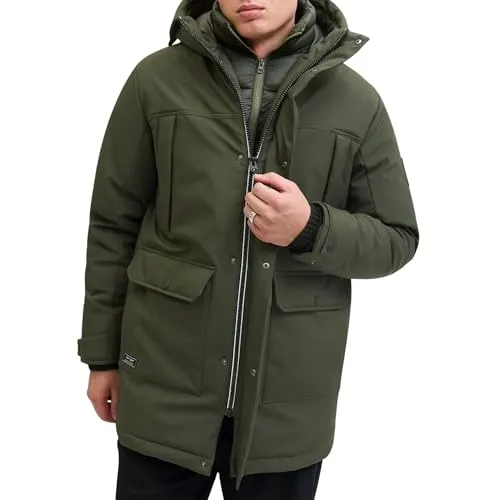 JACK & JONES Herren Jjfinn Softshell Parka, Rosin, x_l