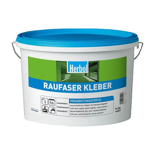 Herbol Raufaser Kleber Tapete Lösemittelfrei Gebrauchsfertig 16 kg (1,99€/1kg)