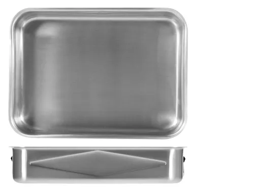 Rechteckige Backform Aus Edelstahl Für Zuhause 35x25 548106 Grau Pinti Inox