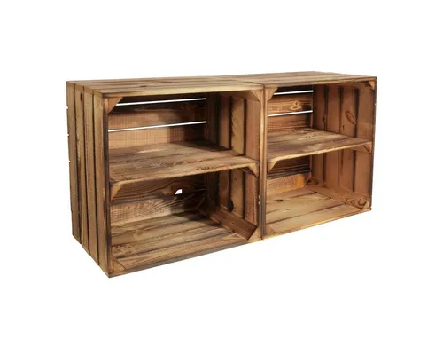 CHICCIE Weinregal Wino - Stapelbares Flaschenregal aus Holz - Elegantes, stapelbares Weinregal aus hochwertigem Vollholz für bis zu 16 Bordeauxflaschen. Ideal zur individuellen Erweiterung und stilvollen Präsentation Ihrer Weinsammlung.