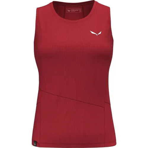 Salewa Damen Puez Sporty Dry W Tankt Hiking Shirt - Syrah, L EU - Tanktops für Frauen, leicht und schnelltrocknend, ideal für Trekking und sommerliche Bergwanderungen.