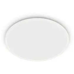 Xxxl Led-Deckenleuchte Superslim Cl550 - Superslim Deckenleuchte in Weiß, aus Metall. Ideal für moderne Innenräume, mit nur 2.3 cm Höhe perfekt für niedrige Decken und eine elegante Beleuchtung über dem Esstisch.