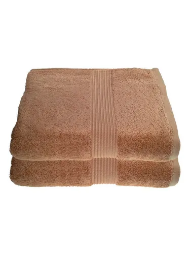 Julie Julsen Saunatuch 2er Set Pastell Braun 80 x 200 cm von Julie Julsen