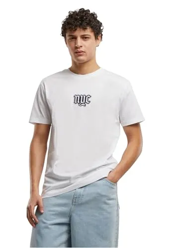 Mister Tee NYC Old English Wording Patch Tee White, XL