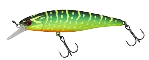 Illex Squad Minnow 95 SP Wobbler 14g – Crazy Pike - Hochwertiger Kunstköder für Angler, ideal zum gezielten Fangen von Hechten und anderen Raubfischen. Mit schwebender Bauweise und realistischer Schwimmbewegung.