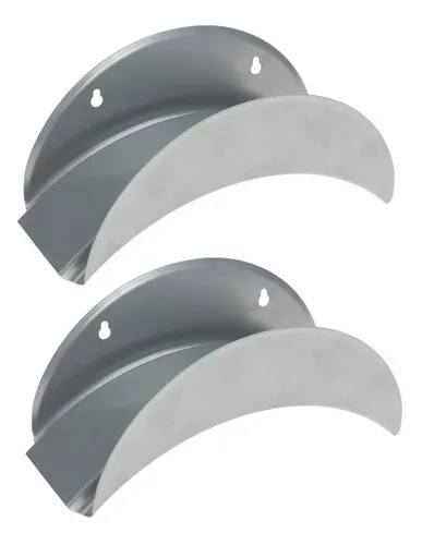 BigDean Schlauchhalterung Gartenschlauchhalter aus Metall 29x13 cm - Schlauchlänge bis 25m, (bis 0 Zoll, Packung, 2-tlg., 2 stk, Inklusive Montagematerial, Wetterfest Verzinkt, Drinnen & Draußen)