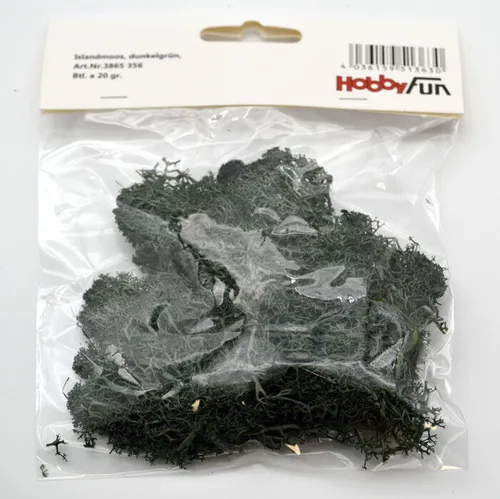 Islandmoos dunkelgrün Beutel 20 g Deko- und Bastelmaterial