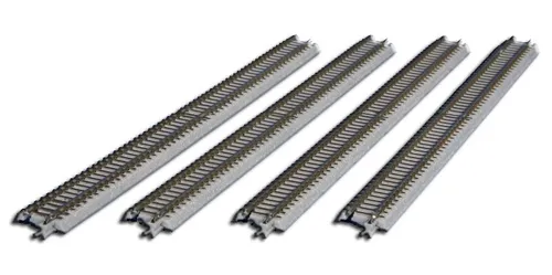 ROKUHAN R009 Gleis gerade, 220 mm, mit Anschlussblende