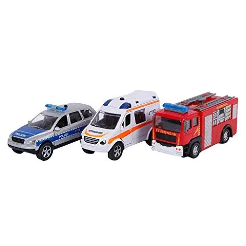 2Play Einsatzfahrzeuge Geschenkset 3fach sortiert (Spritzguss Miniaturfahrzeug,