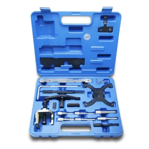 CCLIFE Motor Einstellwerzeug für PSA und Ford - Nockenwellenwerkzeuge für präzise Steuerzeiten-Einstellung, kompatibel mit zahlreichen Ford und Mazda Modellen, inklusive praktischer Arretierung für einfache Handhabung.