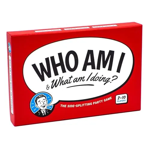Who Am I & What Am I Doing? - Lustiges Partyspiel Für 2–10 Spieler - Erwachsene, Paare u. Familie – Popkultur -Scharaden Für Spielabende o. Dinner Partys [Englische Sprache]
