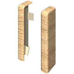 Egger Holzwerkstoffe Sockelleistenendstück Endstück, Braun, Eiche, Kunststoff, 2.2x5.9x2.2 cm, Teppiche & Böden, Bodenbeläge, Bodenzubehör, Sockelleisten