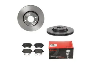 BREMBO Bremsensatz-Vorderachse COATED DISC LINE - Ersatzteile: Hochwertiger Bremsensatz mit innenbelüfteten Scheiben, Durchmesser 258 mm, für optimale Bremsleistung und Sicherheit, ideal für Renault Trucks und LADA.