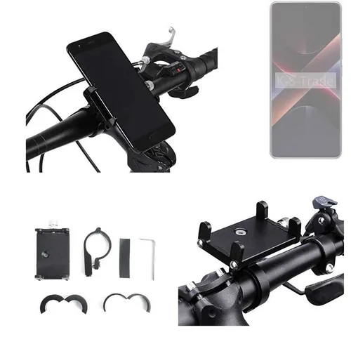 K-S-Trade Smartphone-Halterung für POCO X7 – Lenkstangenhalterung für Fahrräder - Praktische Fahrradhalterung für POCO X7, einfach zu montieren und aus robustem Aluminium. Genießen Sie Ihre Smartphone-Funktionen beim Radfahren – sicher und zuverlässig dank Anti-Rutschmatte.