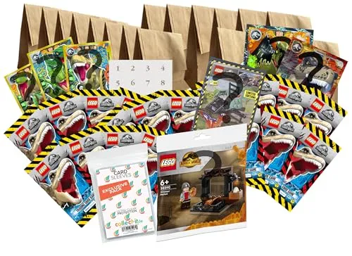 LEGO Jurassic World Adventskalender 2022 - 24 tolle Überraschungen & exklusive Collect-it Hüllen - Entdecke im LEGO Jurassic World Adventskalender 2022 18 Booster Packs, limitierte Karten und zufällige Figuren. Ideal für Sammler und Spieler, um die Freude an Jurassic World zu erleben!