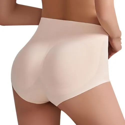 AOWVUTS Damen Butt Lifter Po Push Up Unterhose Gepolsterter Unterwäsche Fake Ass Hüfte Butt Lifter Shapers Bauchweg Miederhose Nahtlose Shapewear Hip Enhance Figurformender Höschen