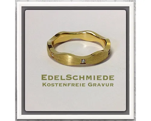 Edelschmiede925 Silberring Edelschmiede925 Silberring mit geschwungener Schiene 925 Zirk verg