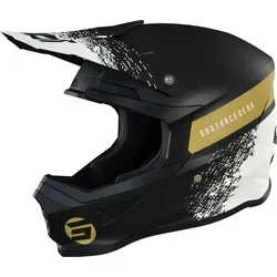 Shot Furious Roll Motocross Helm, schwarz-gold, Größe L für Männer