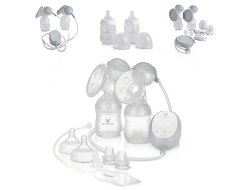 Cangaroo Elektrische Doppelmilchpumpe 2 in 1 Grace XN-D254 mit Nasensauger
