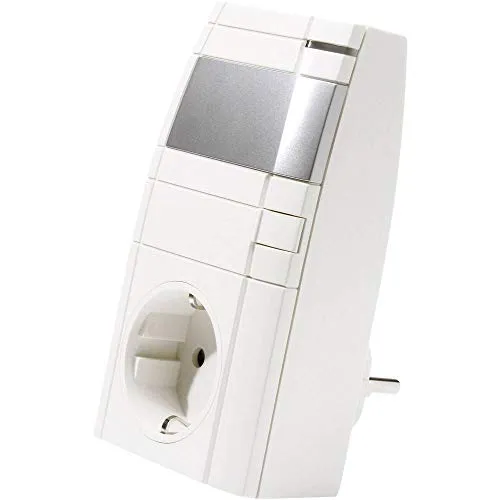 HOMEMATIC 132087 Funk-Dimmaktor Zwischenstecker - Smart Home Dimmer für Glühlampen und dimmbare LEDs, einfach einstecken und per Fernbedienung steuern. Geringer Stand-by-Verbrauch und konfigurierbares Zeitprofil für individuelle Lichtszenarien.