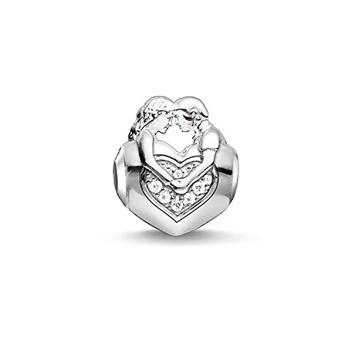 Thomas Sabo Damen-Bead Karma Beads 925 Sterling Silber Zirkonia weiß K0161-051-14