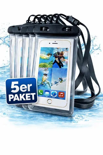 Illes-Laedchen Handyhülle 5X wasserdichte Handyhülle Smartphone Schutzbeutel Handytasche, Paket für die ganze Familie