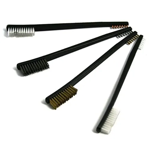 Mini Bürsten Messing Bronze Nylon Edelstahl 2-seitig – 4-teilig