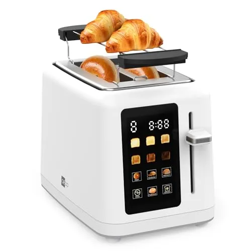 AECO Toastlab MAX Toaster 2 Scheiben mit LED Touchscreen in weiß von aeco