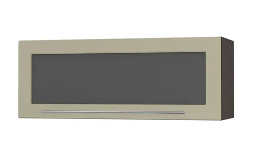 Feldmann-Wohnen Klapphängeschrank in Creme und Dunkelgrau