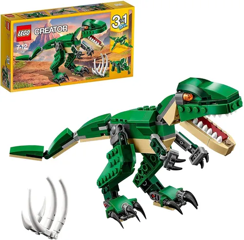 LEGO 31058 Creator Dinosaurier Spielzeug, T-Rex, Triceratops und Pterodactylus 