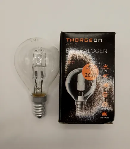 Thorgeon ECO HALOGEN Tropfen E14 28W Klar Glühlampe Glühbirne kein LED! DIMMBAR!