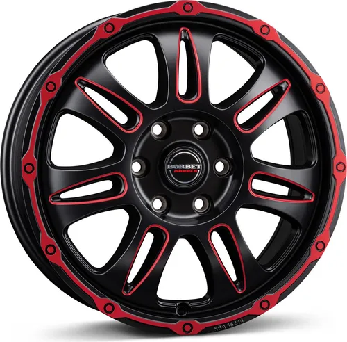 CW8 Alufelge 8.0x18 6x120 in rot von BORBET