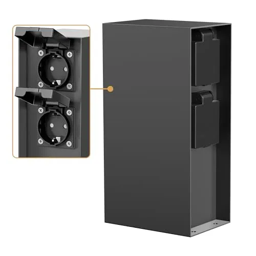 ledscom.de Garten Steckdosensäule POMI in weiß von LEDs Com