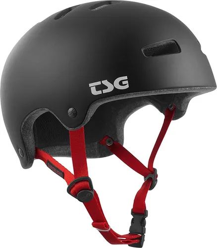 TSG Superlight Helm Solid Color matt schwarz L/X - Fahrradhelm mit nur 295g Eigengewicht, ideal für Skateboarding, BMX und Mountainbike. Höchster Schutz durch innovative In-Mold-Technologie und individuelles Tuned Fit System für perfekten Sitz.