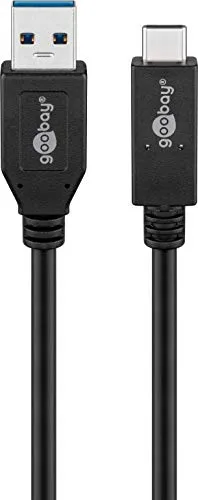 goobay 41073 Sync & Charge Super Speed+ USB-C 3.0 Gen 2 Typ-C Lade- und Synchronisationskabel, 10 Gbit/s, 3A, 0,5m