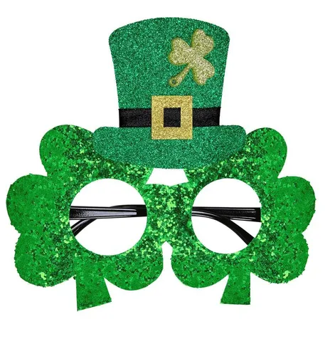 St Patricks Day Brille mit Klee grün Partybrille Accessoire