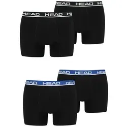 Head Herren Boxershorts 4er Pack - Herrenunterhosen im praktischen 4er Pack, aus 95% Baumwolle für hohen Tragekomfort und Logobund-Design.