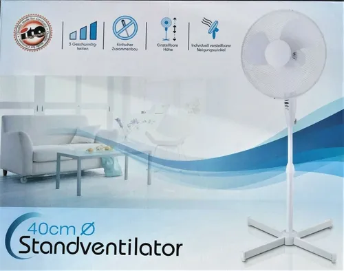 Standventilator ito - 3 Geschwindigkeiten, oszillierend und höhenverstellbar - Stand- & Tischventilatoren mit 3 Geschwindigkeiten, oszillierend und individuell höhenverstellbar für optimalen Luftstrom in jedem Raum.
