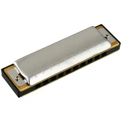 Hohner Big River Harp MS Mundharmonika C-Dur - Diatonische Mundharmonika in C-Dur, 20 Stimmzungen, handgefertigt in Deutschland, ideal für Anfänger und Profis mit exzellentem Klang und robustem Design.