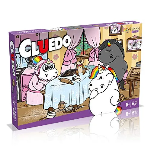 Cluedo Pummeleinhorn - Das spannende Detektivspiel - Gesellschaftsspiel, ideal für Familien und Freunde, mit einem einzigartigen Pummeleinhorn-Thema und aufregenden Rätseln, die zum Miträtseln einladen!